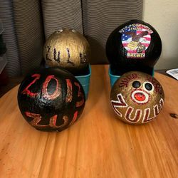 Collectible Zulu Coconut Lot Of 4