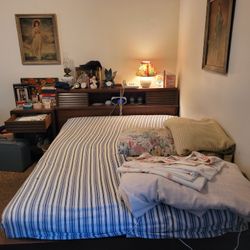 Mid Century Bed Frame $100