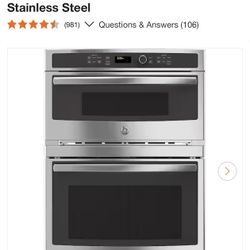 NEW IN BOX- Double Electric Wall Over With Microwave. GE