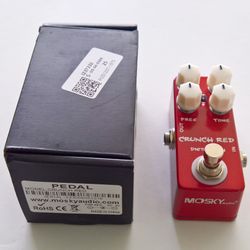 Mosky Audio Crunch Red Distortion Electric Guitar Pedal True Bypass