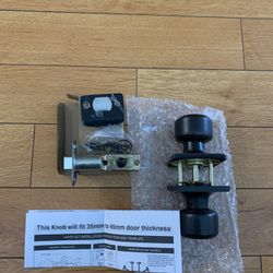 Haidms Oil Rubbed Bronze Passage (No Lock) Door Knobs Interior, (6 Pack) New In Box