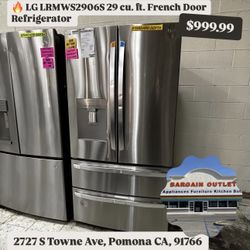 🔥 LG LRMWS2906S 29 cu. ft. French Door Refrigerator – Clearance $999.99! 🔥 