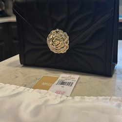 Michael Kors Whitney Black Shoulder Leather Purse