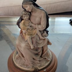Porcelain Madonna And Child 