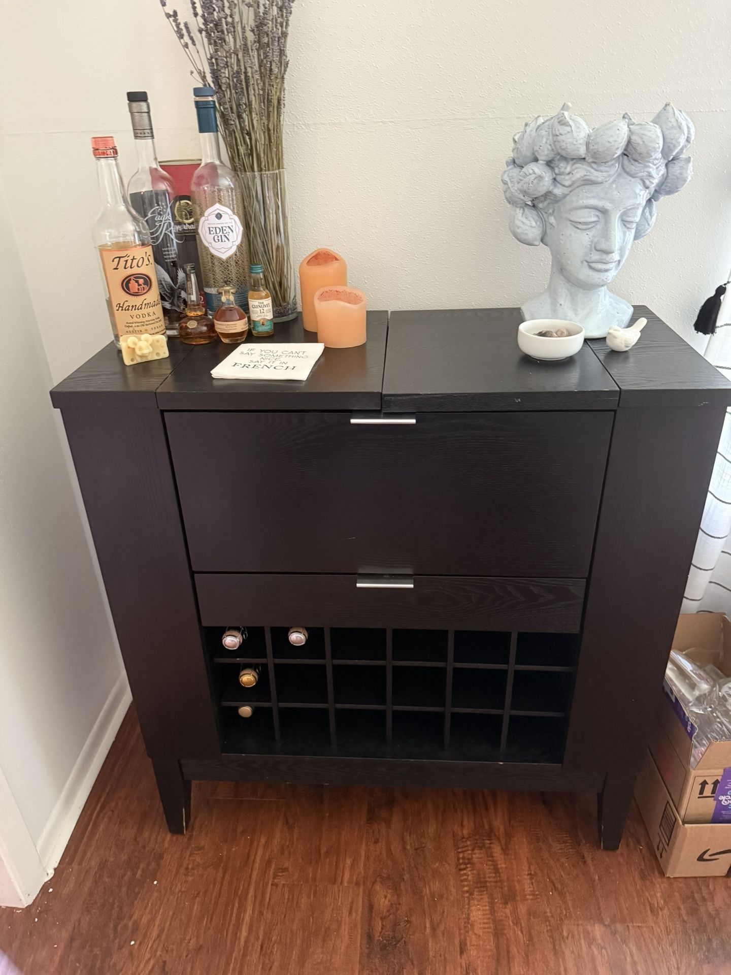 Crate & Barrel bar table