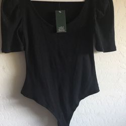 Wild fable Women Black Bodysuit. Small. New With Tags