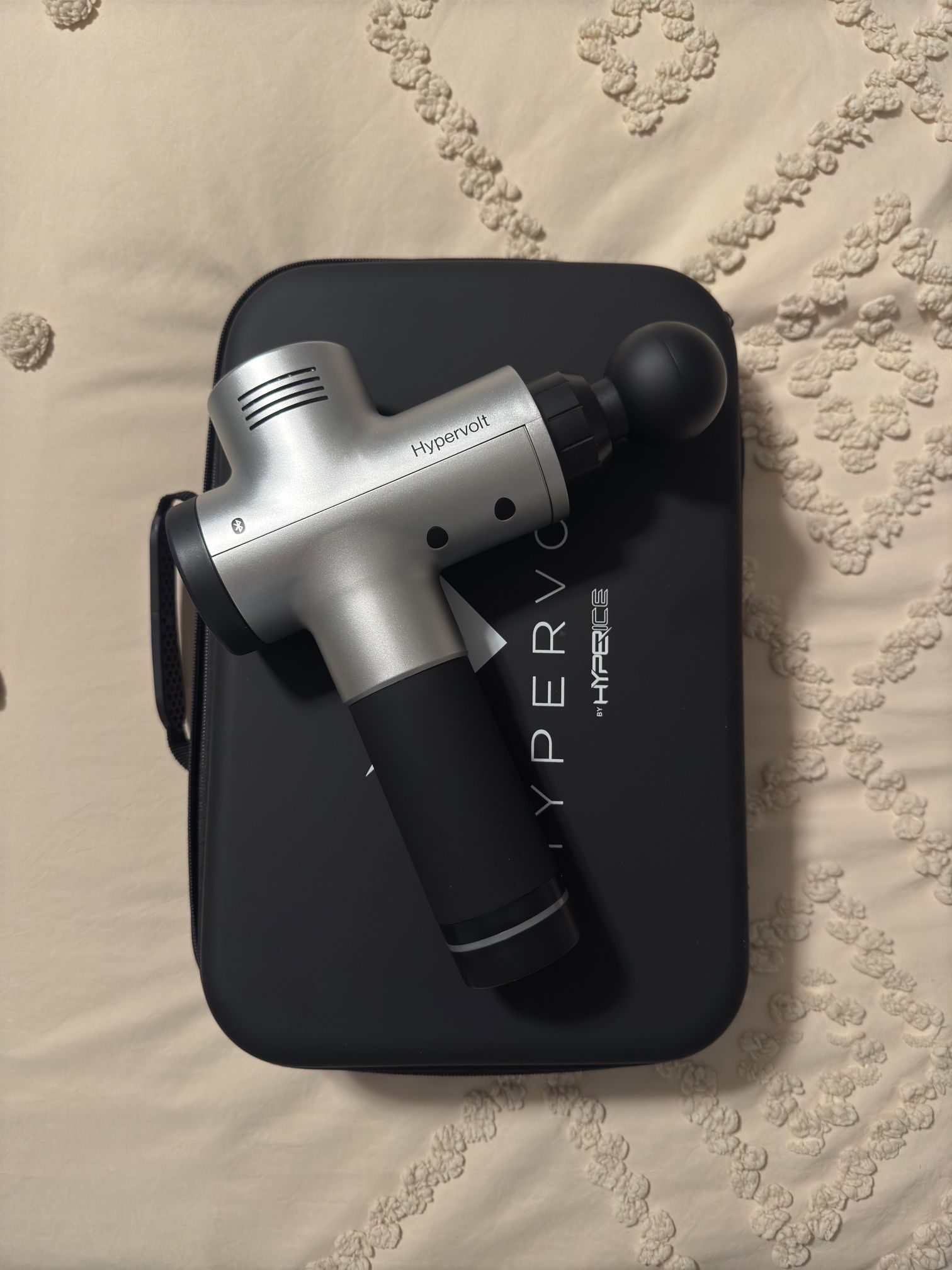 Hypervolt Percussion Massager with Carrying Case & All Attachments