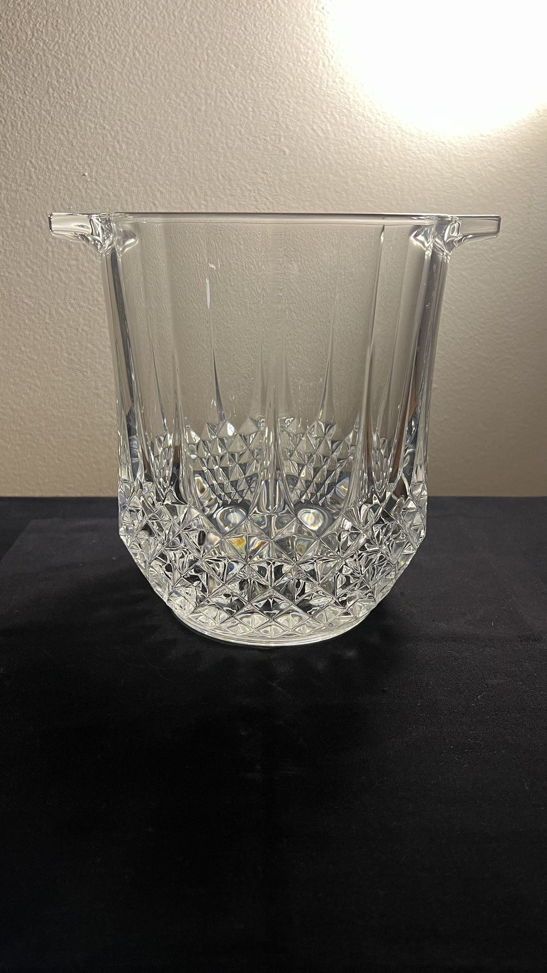 Vintage 1990s Cristal d'Arques Longchamp Crystal Champagne Ice Bucket