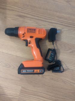 Black+Decker 20V Cordless Drill w/ Battery & Charger
