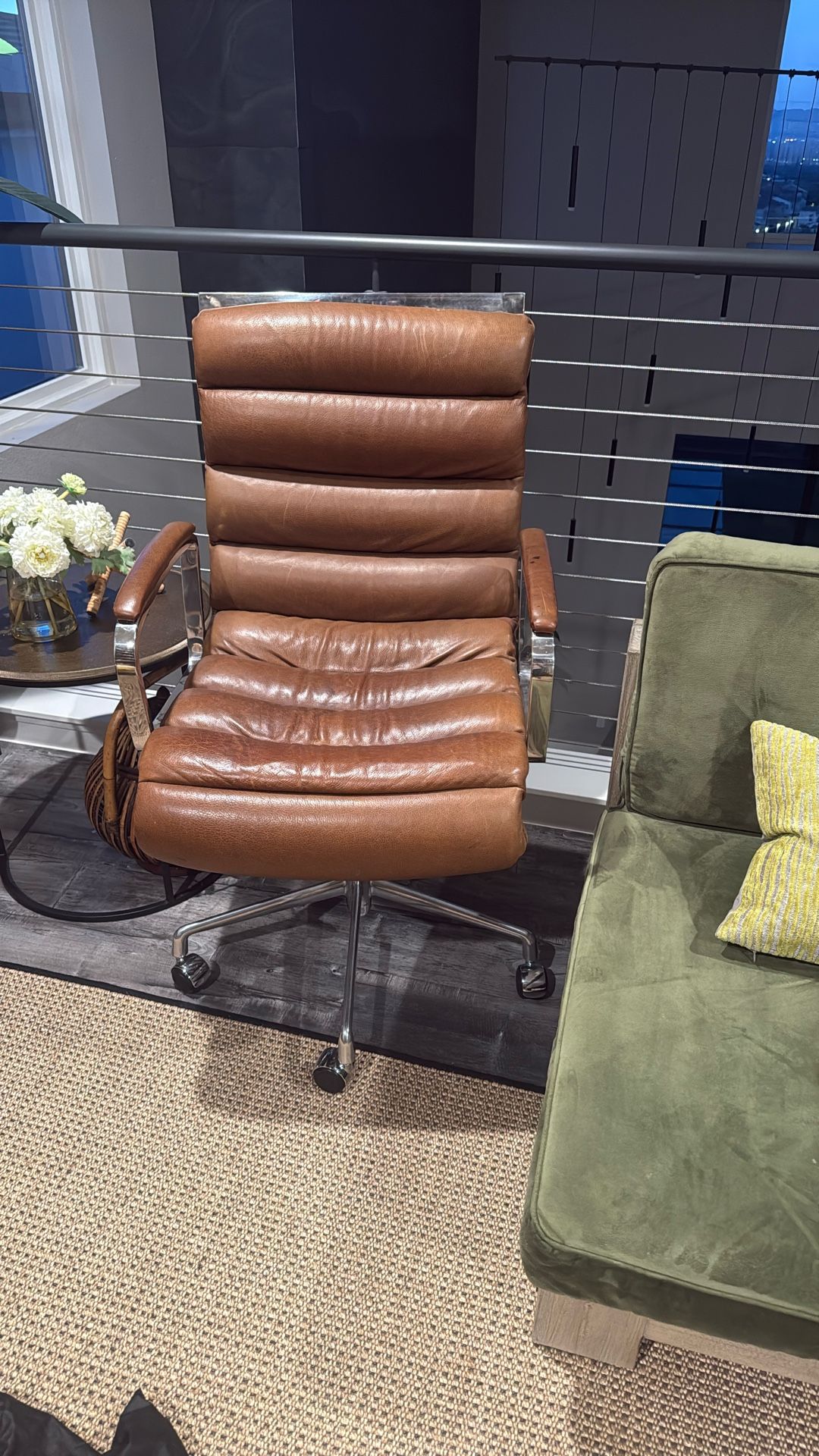 Study Leather Chair-RH