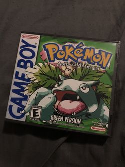 Pokémon Green Clone For Gameboy With Custom Hard Case