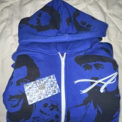 Assali Blue Hoodie Size L