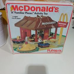 Vtg Playskool McDonalds  " Familiar Places" Activity Toy
