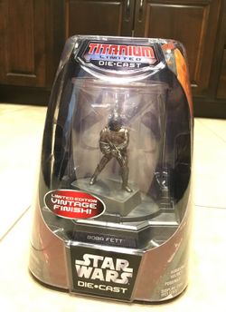 Brand New Star Wars Titanium Limited Die Cast Boba Fett