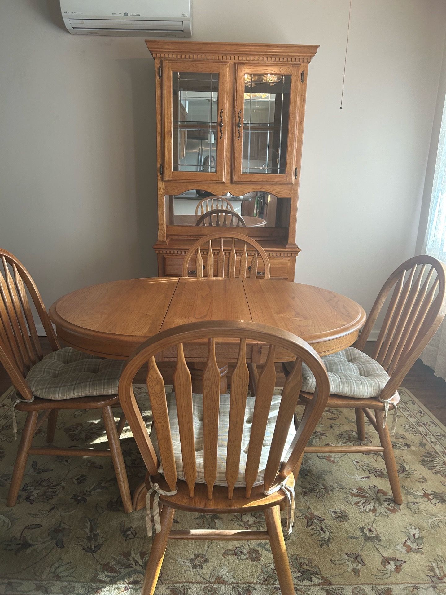 Dining Set (china cabinet, table and 4 chairs)