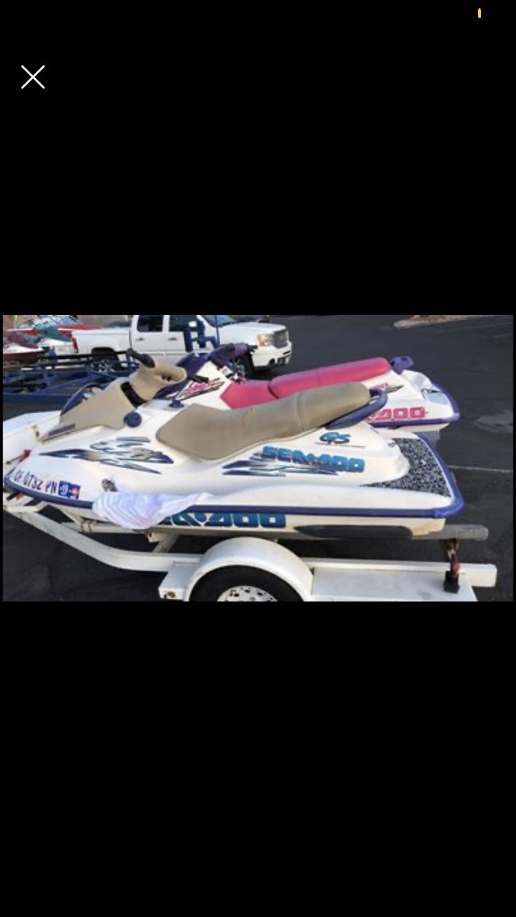 Brown ski with trailer clean title trade for boat