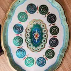 Vintage Baret Barware Metal Serving Tray