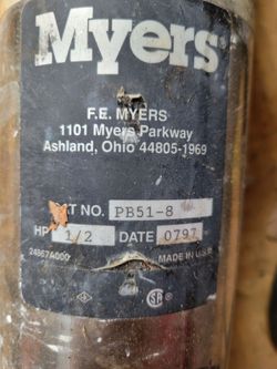 Myers booster pump