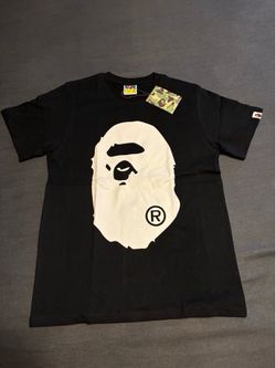 Bape ape white head black t shirt