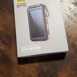 NEW 36,800mAh Solar Power Bank - Emergency Flashlight & Compass