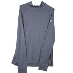 Fabletics Performance Long Sleeve Shirt Mens L Navy 1/4 Zip Long Sleeve