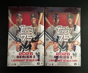 2026 Topps Series 1  Baseball Hobby Box 75th