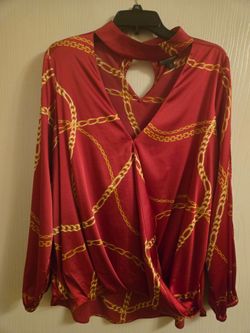 Red blouse