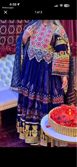 Afghani  vintage party dress