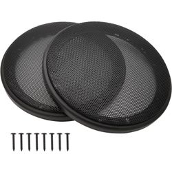 6.5" Speaker Grill Covers, Car Speaker Subwoofer Guard Protector, ABS Plastic Frame with Metal Mesh