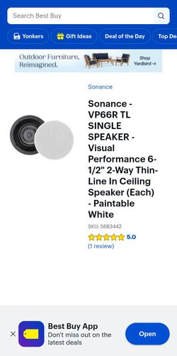 SONANCE “VP66R” Ceiling Speaker PAIR