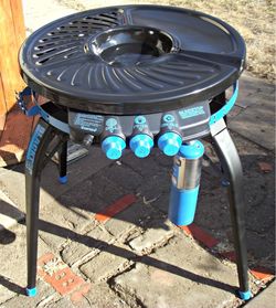 Blacktop Party Grill Griddle Fryer Combo