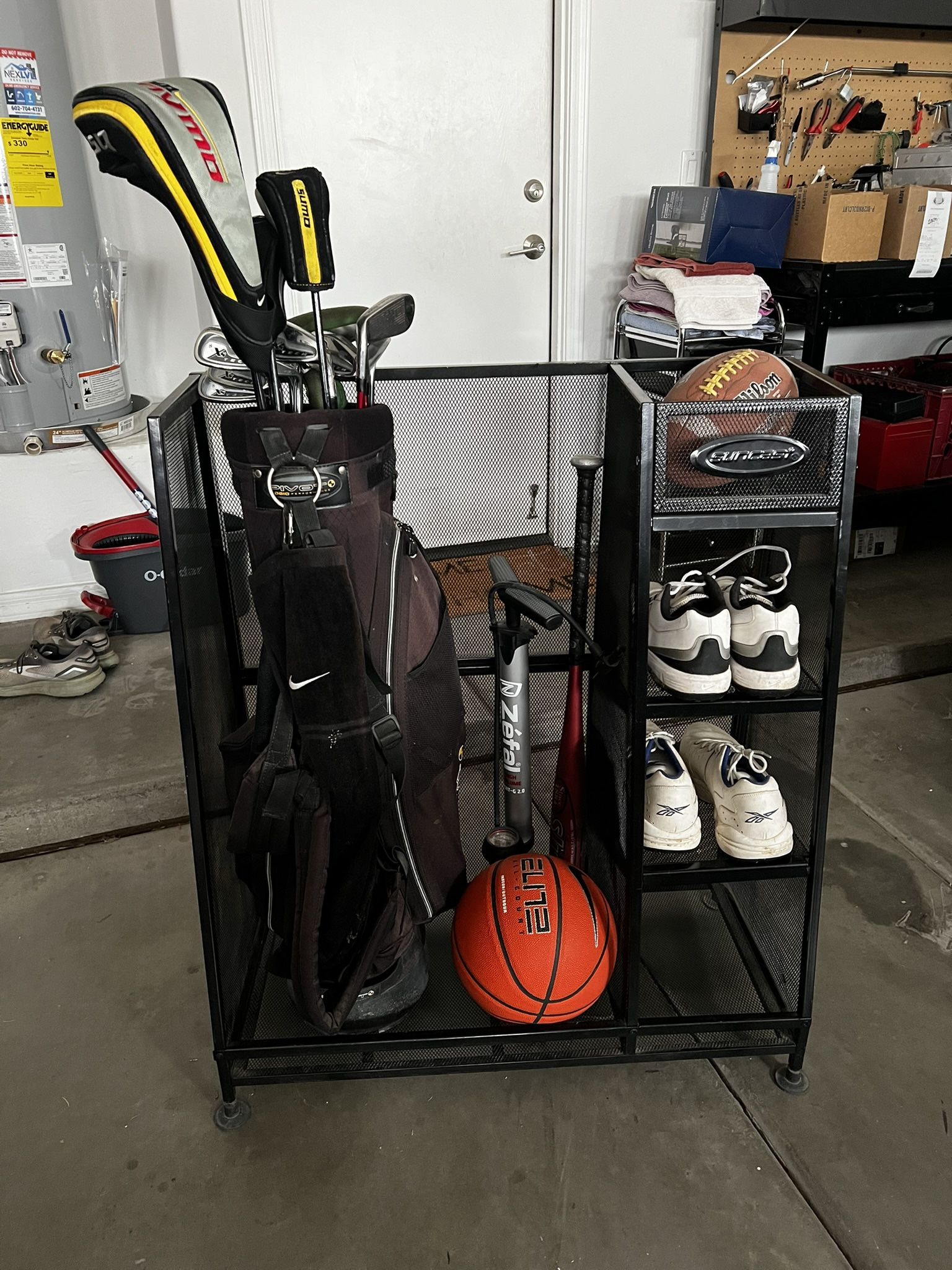 Sports & Golf Equipment Organizer For Garage