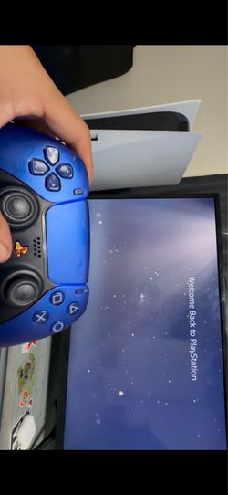 Blue PS5 DualSense Controller - Works Perfectly!