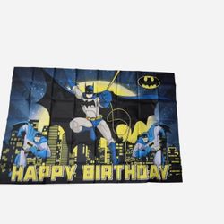 Batman Happy Birthday Party Banner