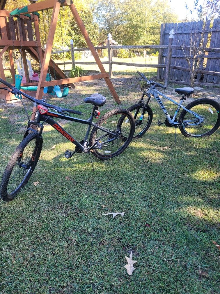 Male  Mongoose Bike 29 Inch / Female Husy Bike 26 Inch 