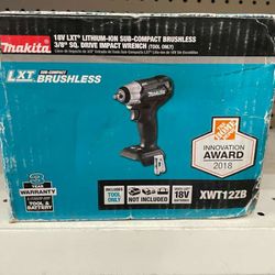 Makita New 3/8" Impact Wrench 18v Brushless
