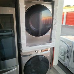 New Samsung Washer And Dryer Gas Shampagne 