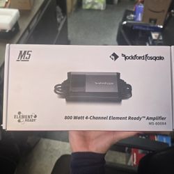Rockford Fosgate M5-800X4 Element Ready™ 800 Watt 4-Channel Amplifier. 