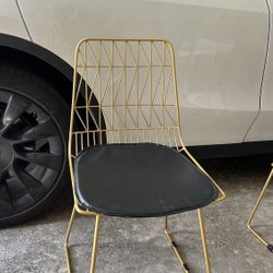 Gold Solid Metal Chair 