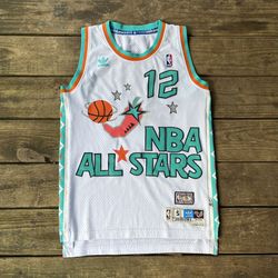  John Stockton 1995 NBA All Stars Game Jersey Men’s Medium