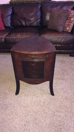 Wood End Table