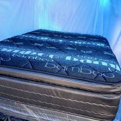 $250 Black Series Queen Pillow Top Mattress Only Brand New Free Delivery Same Day 