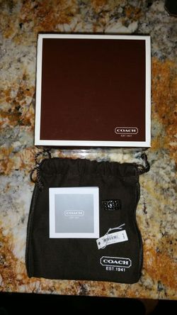 Black and Silver Coach ring Authentic