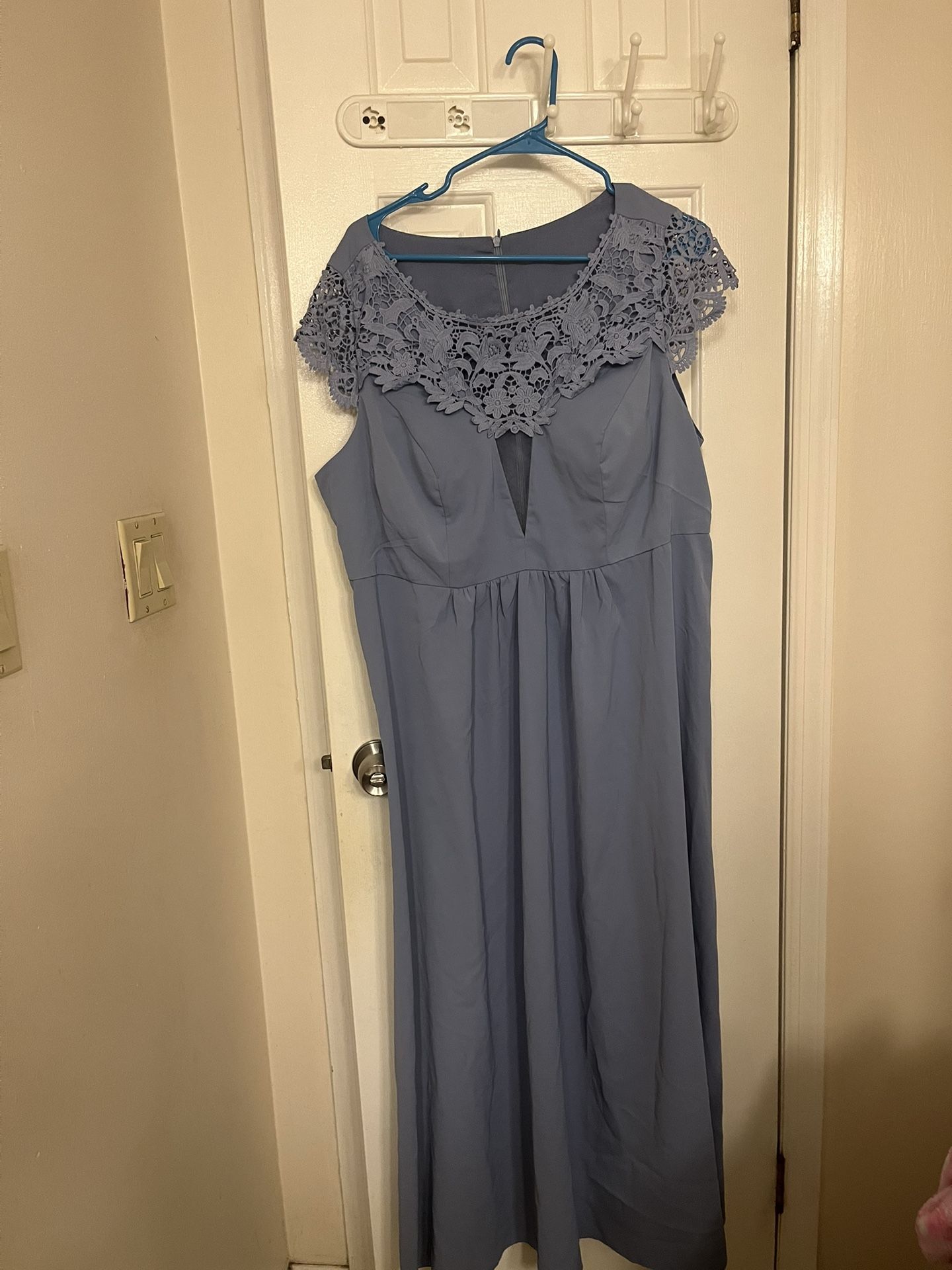 Size 18 Dusty Blue Bridesmaid Dress