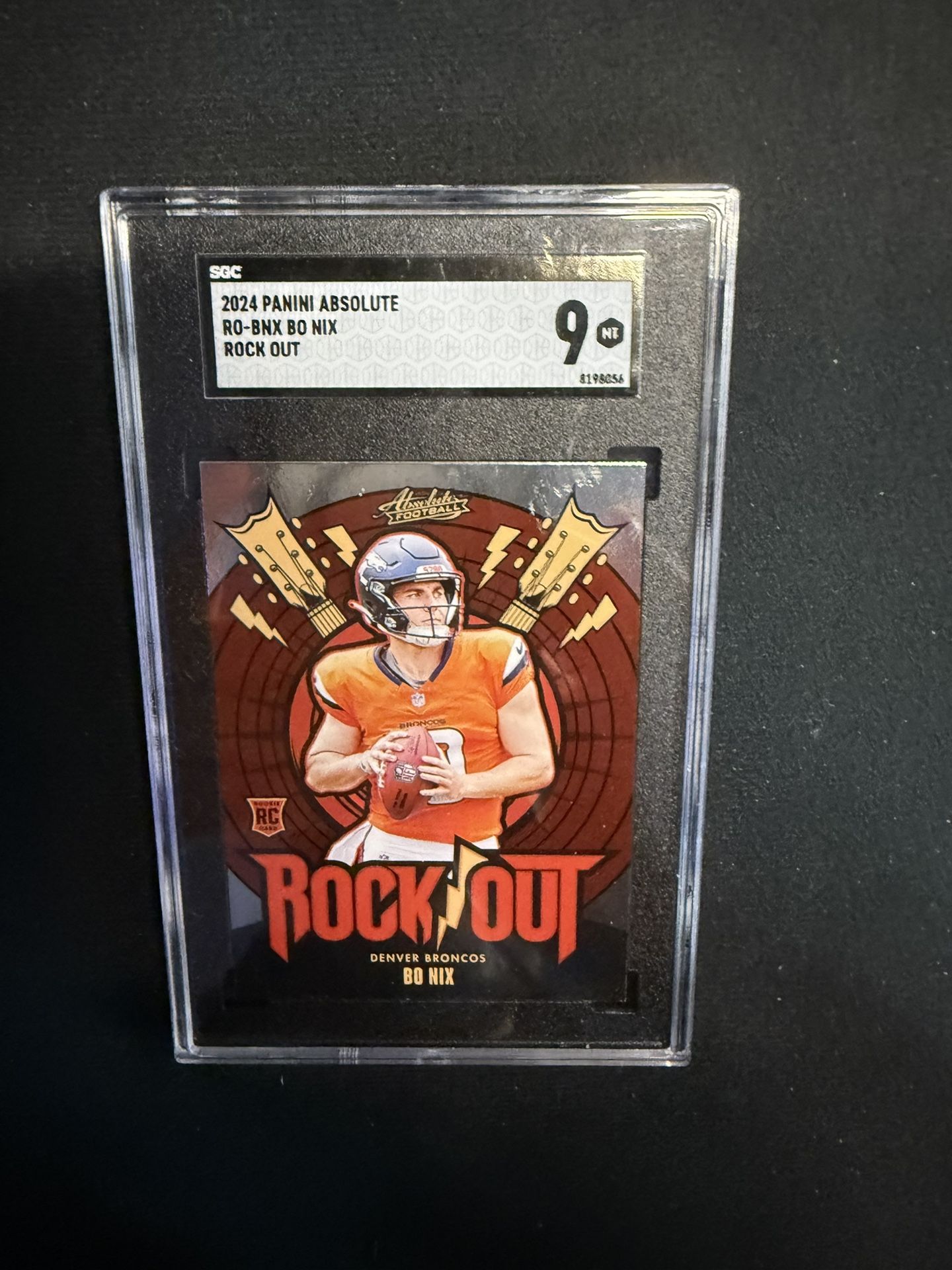 BO NIX 2024 Panini Absolute Rock Out#18 ROOKIE SGC 9