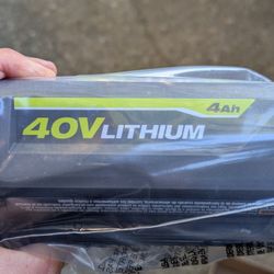Ryobi 40v Battery 4Ah and Charger - Brand New in Box