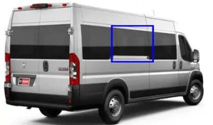 VWD Solid Fixed Glass OE Style Van Window (RR302-F) Fits 2015 to Present RAM PROMASTER