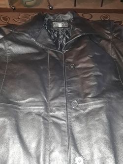 Men's leather jacket .3x L tag say professional clean by leather person .asking $150