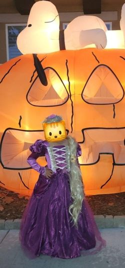 Rapunzel Costume Dress Girls Size 7/8