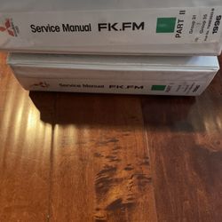 1996 FUSO Mitsubishi FK FM Service Manuals TWME9503-A/B Vols 1 & 2